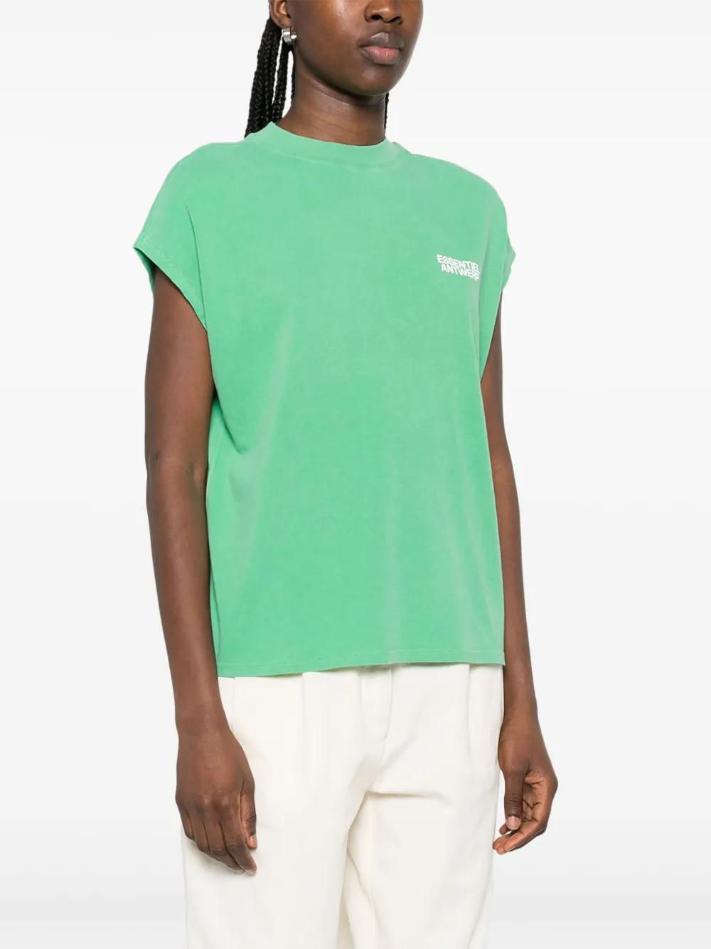 Essentiel Antwerp Halarm T-shirt Groen