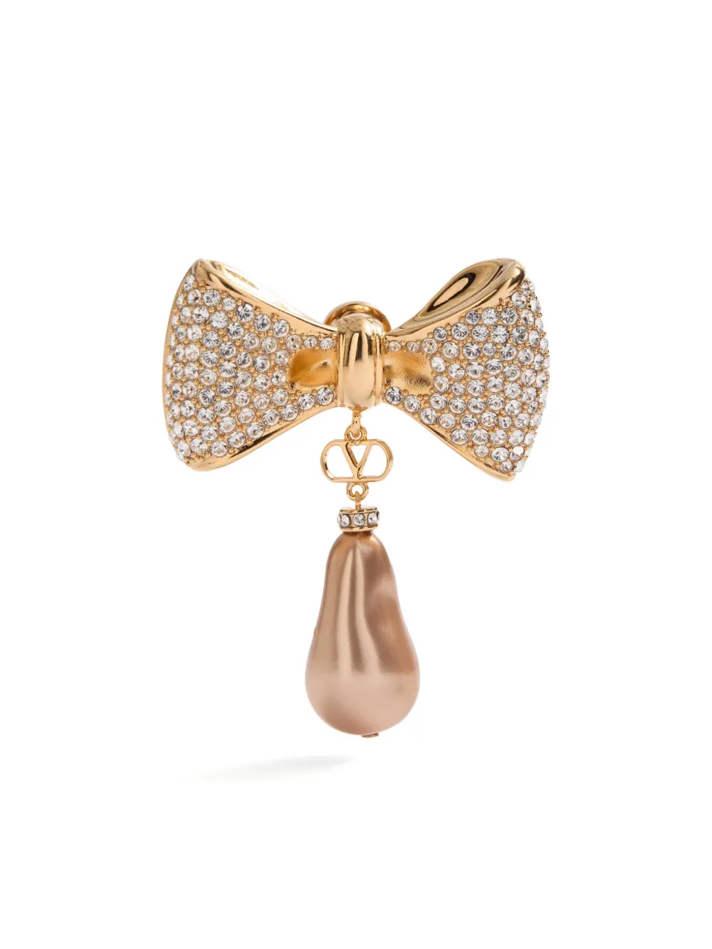 Valentino Sans Fin Earrings In Gold