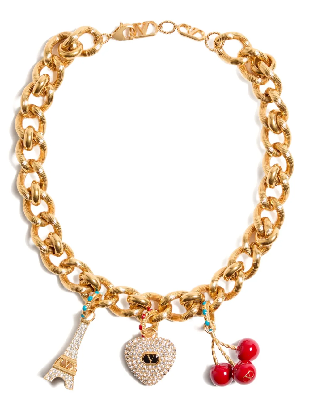 Valentino Garavani Chez ネックレス - ゴールドトーン Valentino Garavani Chez ネックレス - ゴールドトーン