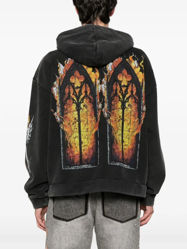 Who Decides War エンバーチャペルフーディー Who Decides War Ember Chapel パーカー | グレー | FARFETCH JP