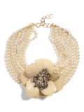 Valentino Garavani Fleur Lumineuse necklace - Neutrals