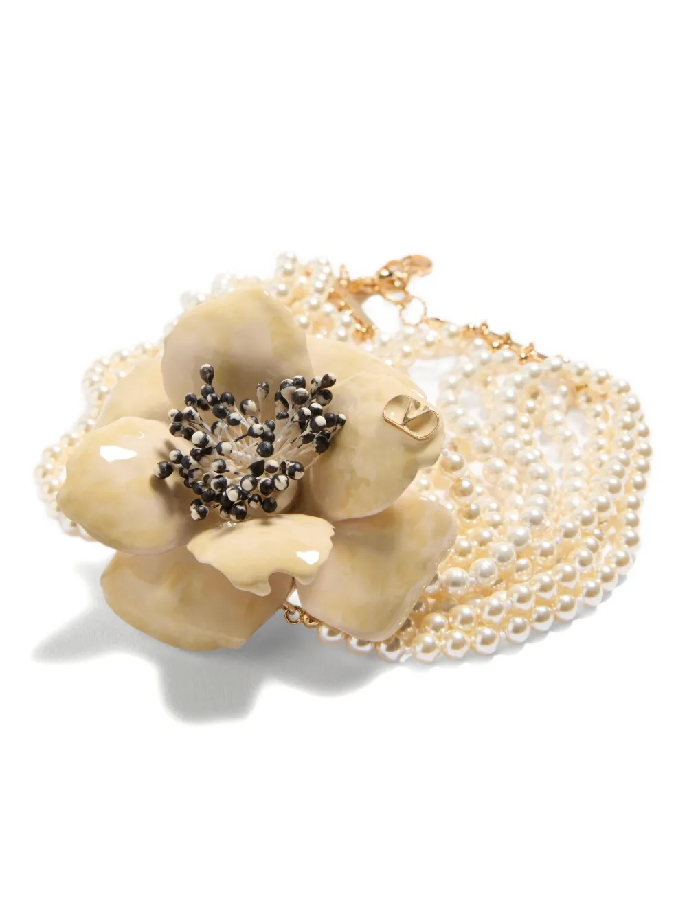 Valentino Garavani Fleur Lumineuse ネックレス | ニュートラル