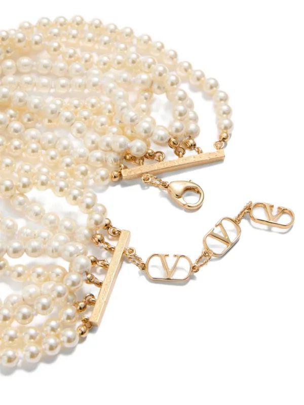 Valentino Garavani Fleur Lumineuse ネックレス | ニュートラル