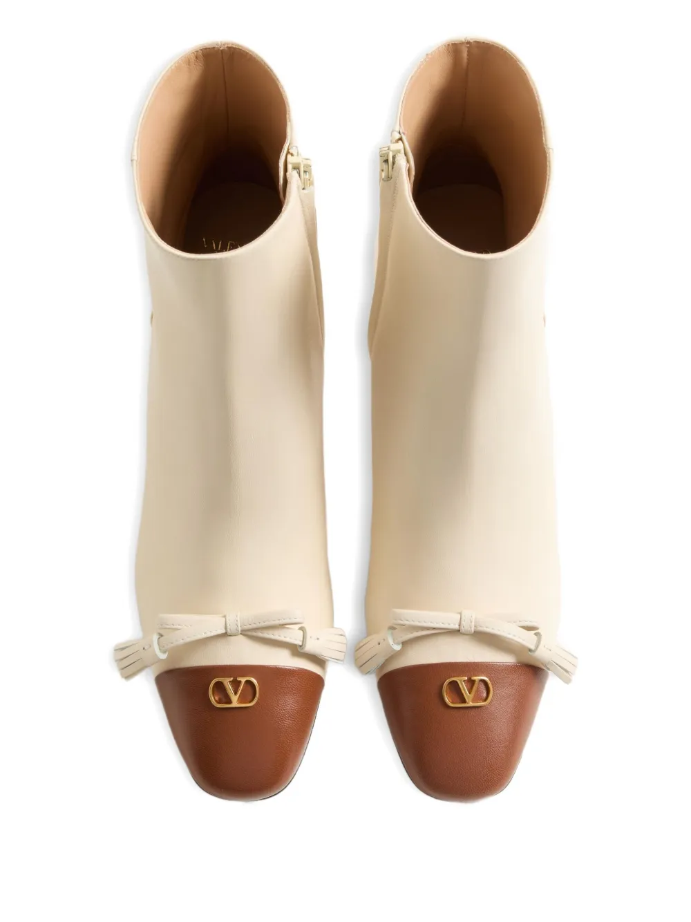 Valentino Garavani 60mm Valet Du Roi ankle boots Neutrals