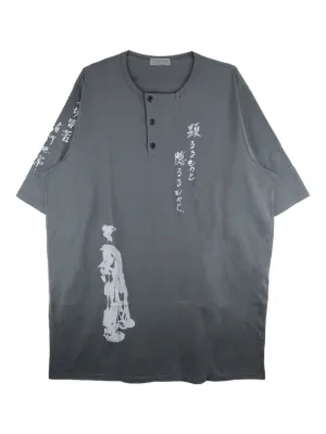 Yohji Yamamoto x NEIGHBORHOOD graphic-print Cotton T-shirt | Black