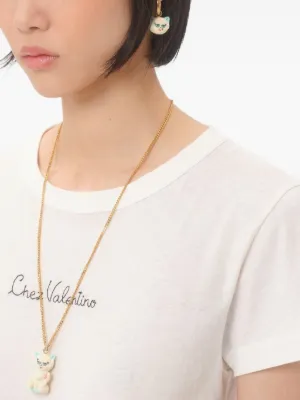 ✨️極美品✨️ ヴァレンティノ・ガラヴァーニ Vロゴ パール ピアス レディース 新品】Vロゴ シグネチャー メタル X パール ピアスvalentino