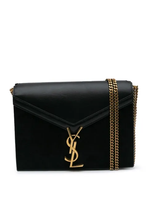 Saint Laurent Pre-Owned 2020 Suede and Calfskin Monogram Cassandra Clasp Bag crossbody bag