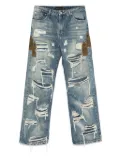 Who Decides War Side Patch Relaxation jeans - Blue