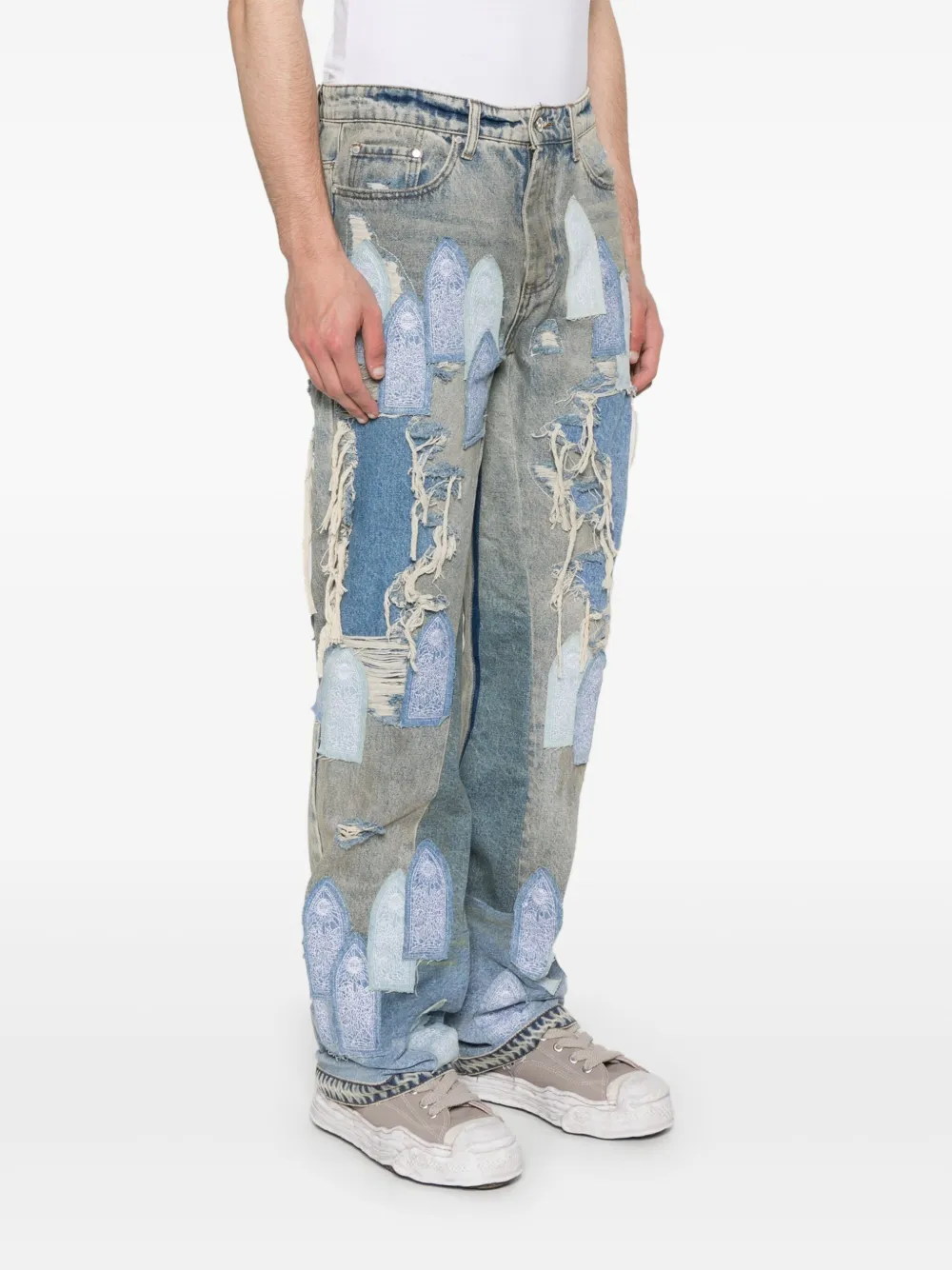 Who Decides War Jeans met patch DENIM