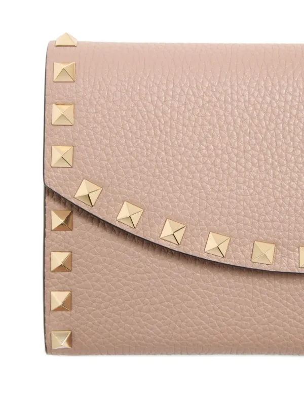 Valentino Garavani ロックスタッズ 財布 | ピンク | FARFETCH JP