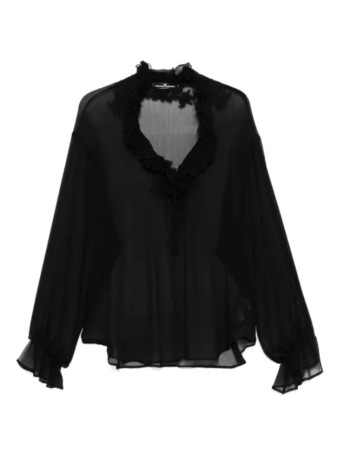 Ermanno Scervino blouse à effet de transparence
