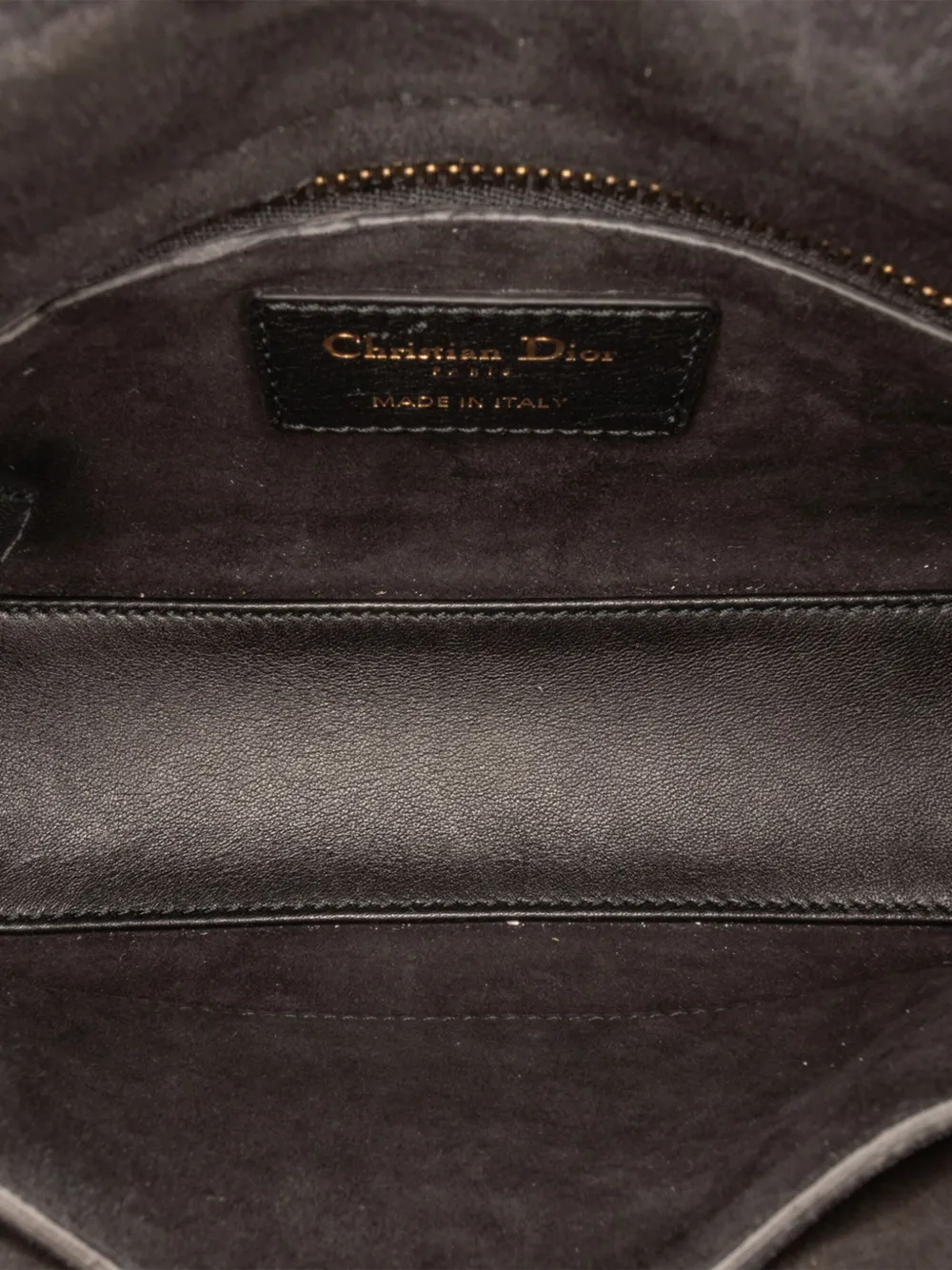 Pre-owned Dior 2017 Mini Embroidered Canvas Swords Lady  Satchel In Yellow