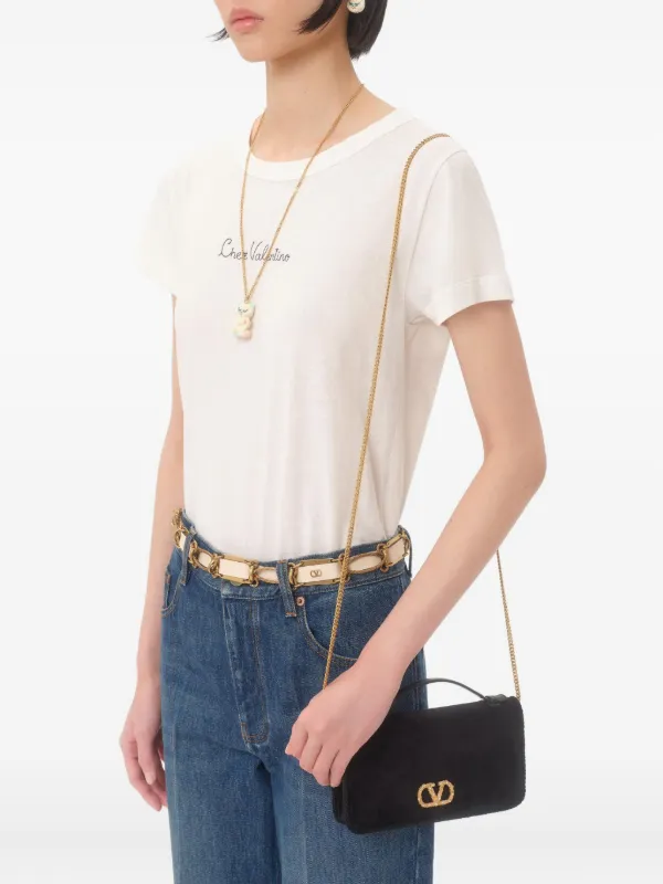 Valentino Garavani Vロゴ シグネチャー ベルベット チェーン