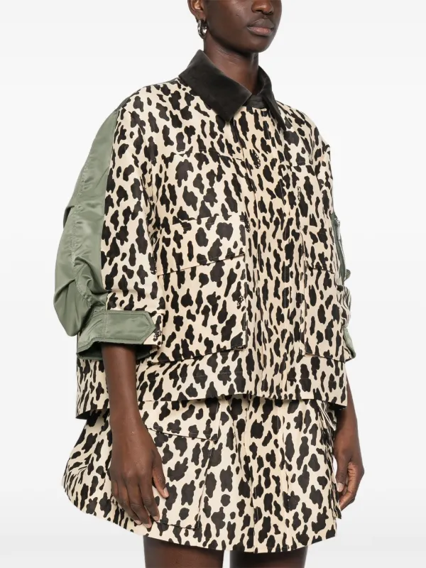 sacai 19aw レオパードブルゾン　size2 sacai 19aw レオパードブルゾンsize2