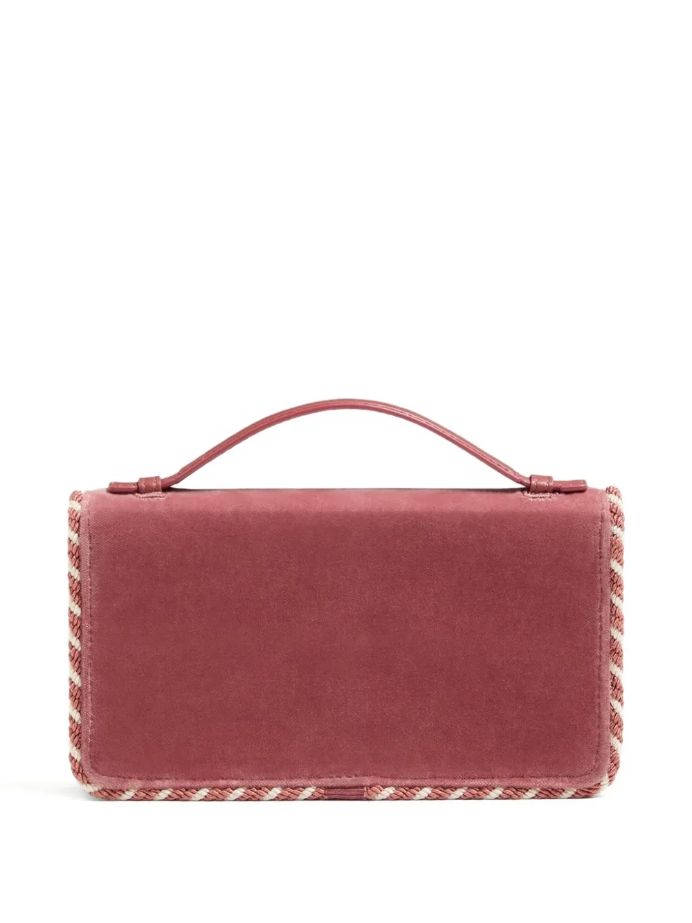 Valentino Garavani Leren handtas met gevlochten rand - Roze