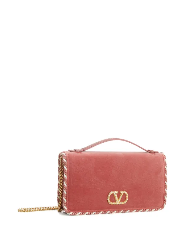 Valentino Garavani VLogo Signature Clutch Bag | Pink | FARFETCH