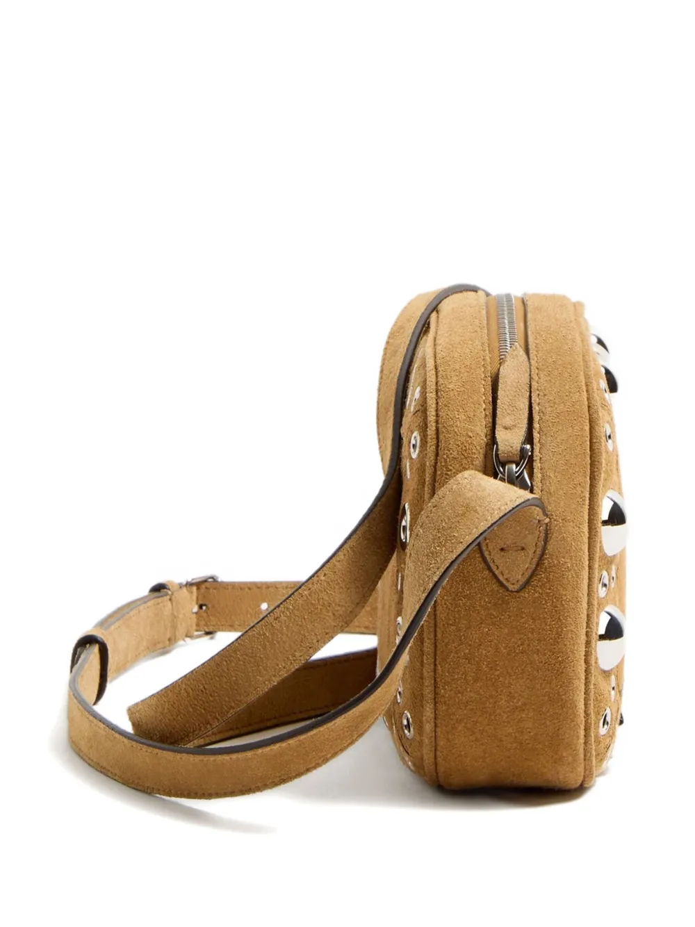 Valentino Garavani Nellcote suède schoudertas Beige