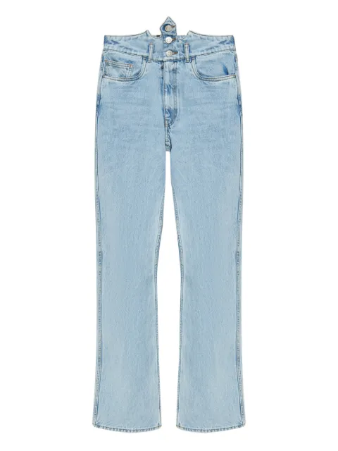 Coperni jeans con placa del logo