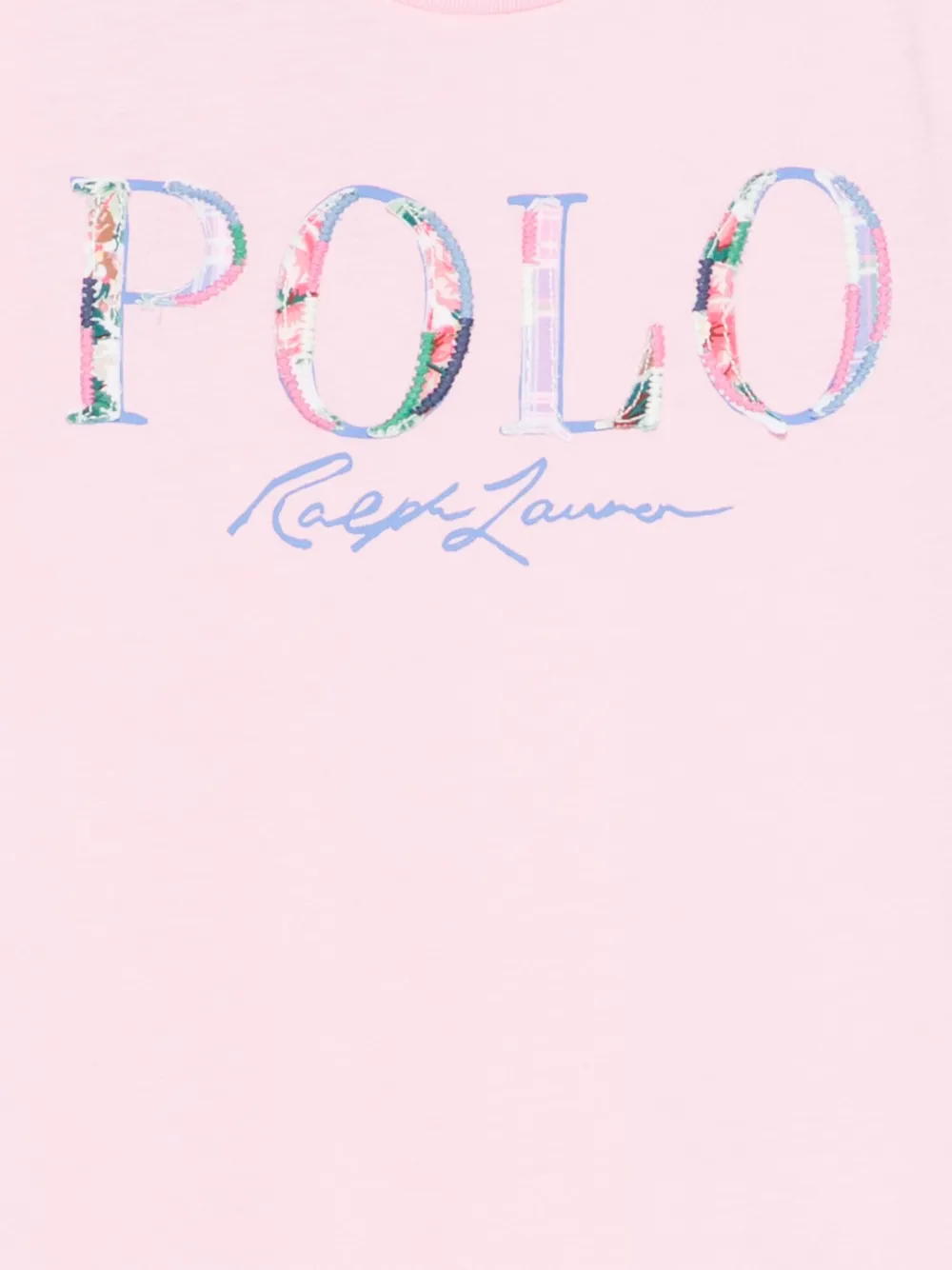 POLO RALPH LAUREN KIDS T-shirt met geborduurd logo Roze