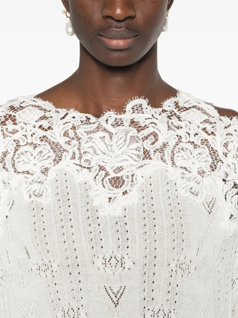 Ermanno Scervino Top con ricamo | Image 5