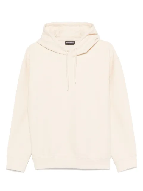 Emporio Armani logo-jacquard hoodie