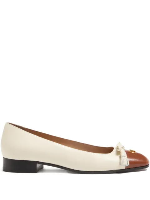 Valentino Garavani tassel-embellished leather ballet flats