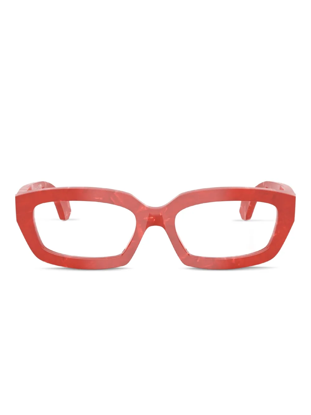 Alain Mikli geometric acetate frames | Red | Image 1
