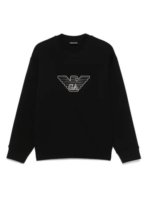 Emporio Armani sudadera con parche del logo