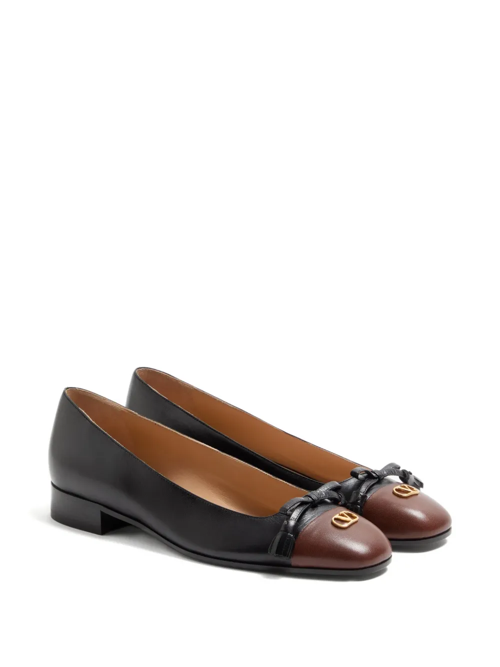 Valentino Garavani VALET DU ROI KIDSKIN BALLERINA 25MM - Zwart
