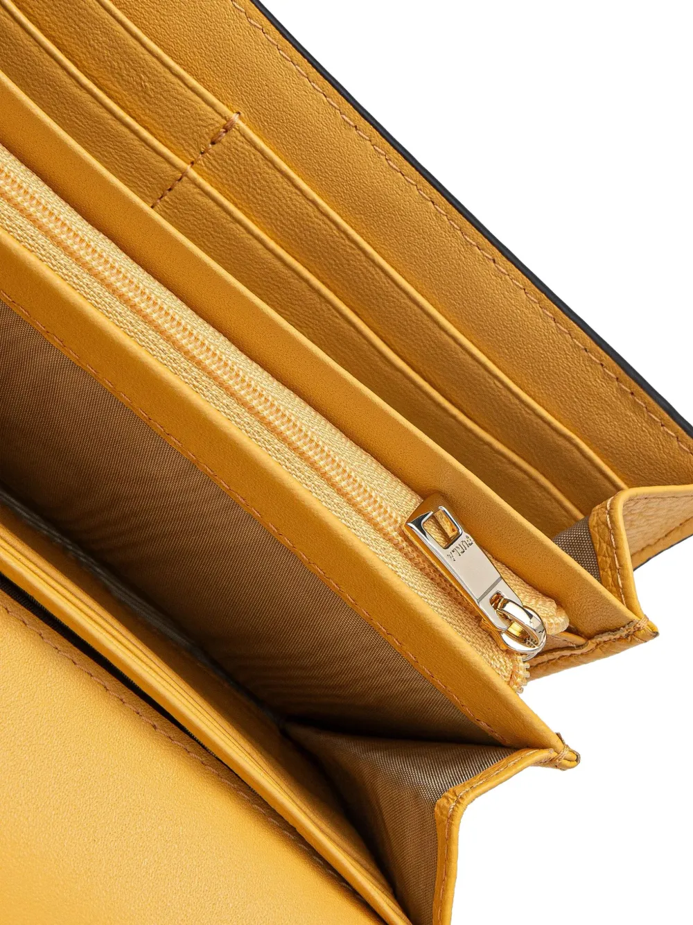 Furla Portemonnee met logo Geel