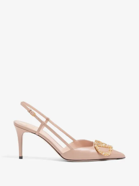 Valentino Garavani zapatillas VLogo Signature con tira trasera y tacón de 80mm