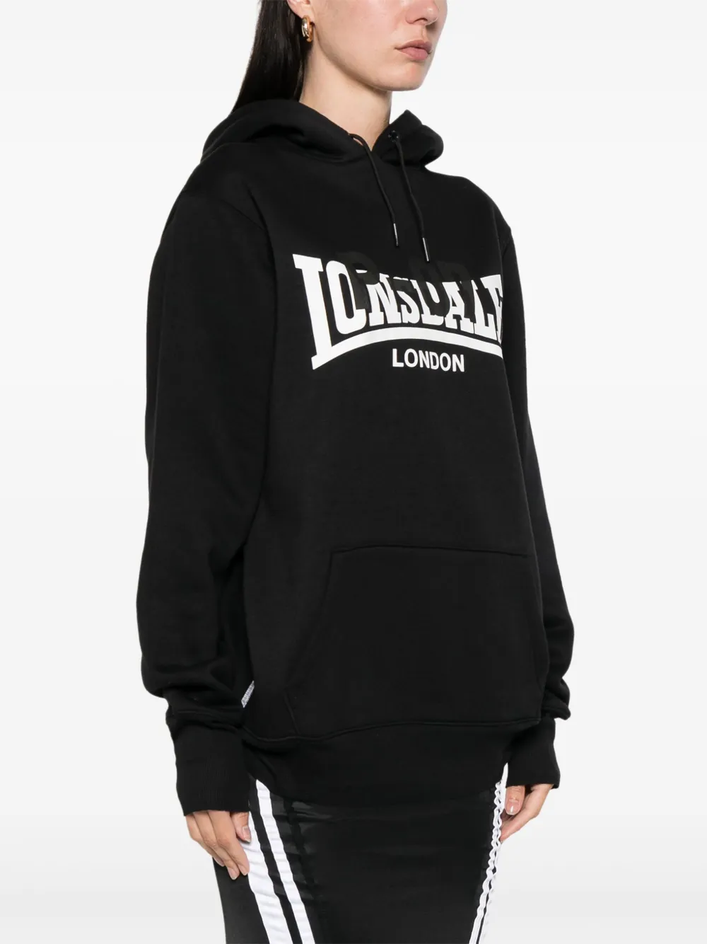 Prototypes Backless Hoodie In Black