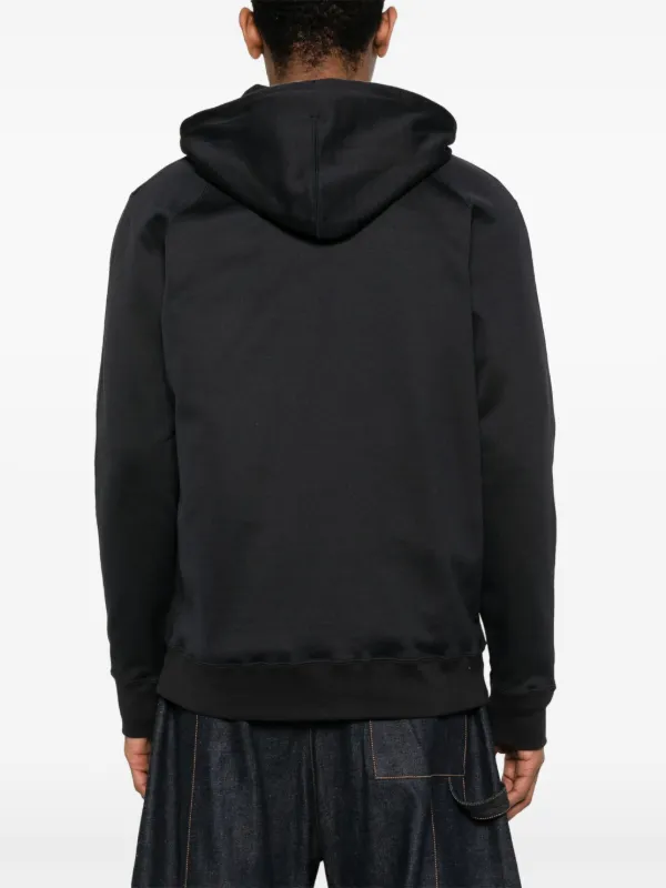 Junya Watanabe MAN lace-detail Hoodie | Black | FARFETCH