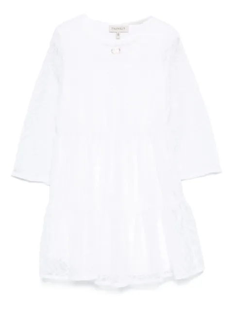 TWINSET Kids floral-embroidered dress