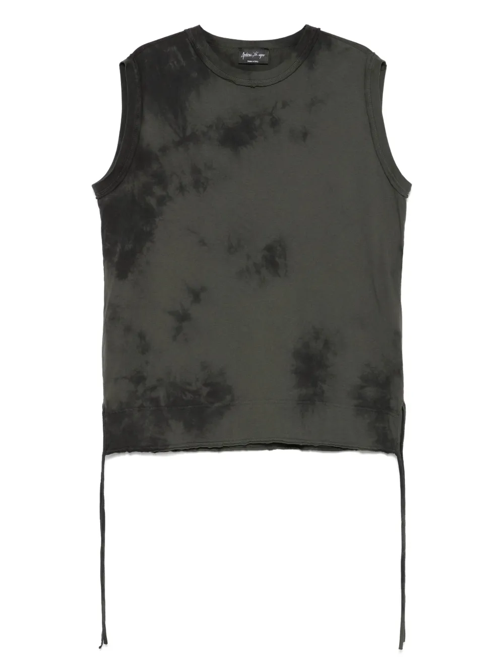Andrea Ya'aqov tie dye-pattern vest | Green | Image 1