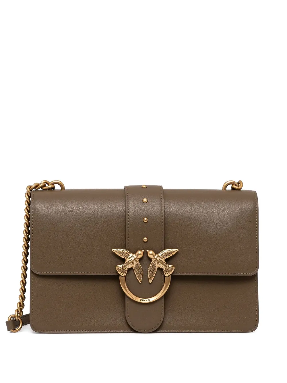 Pinko Love One Cross Body Bag In Green