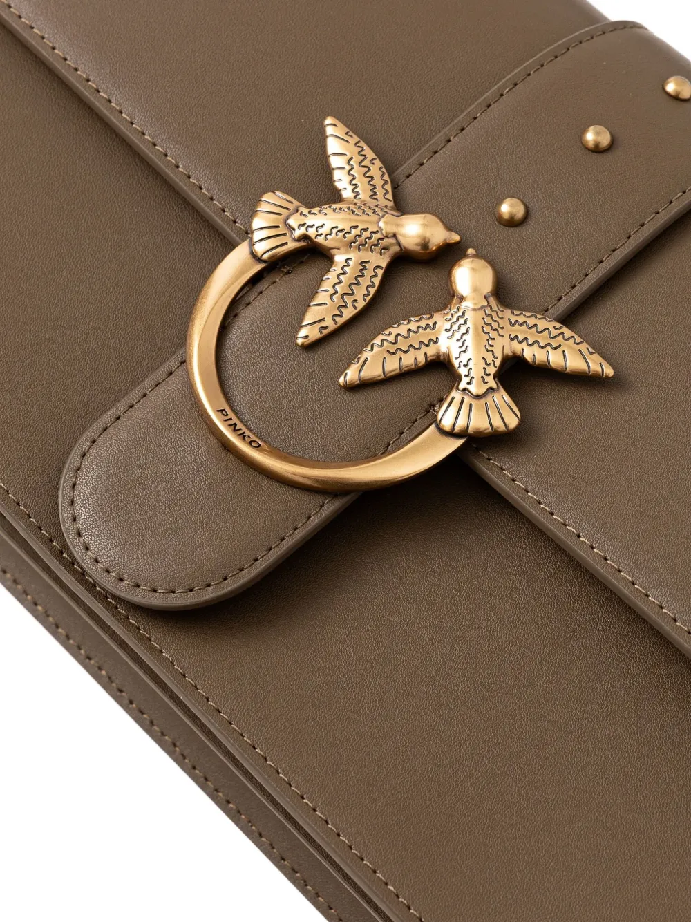 Pinko Love One Cross Body Bag In Green