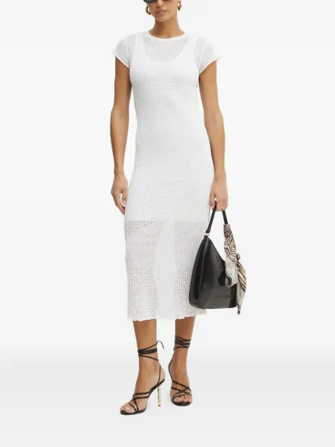 PINKO open-knit midi dress