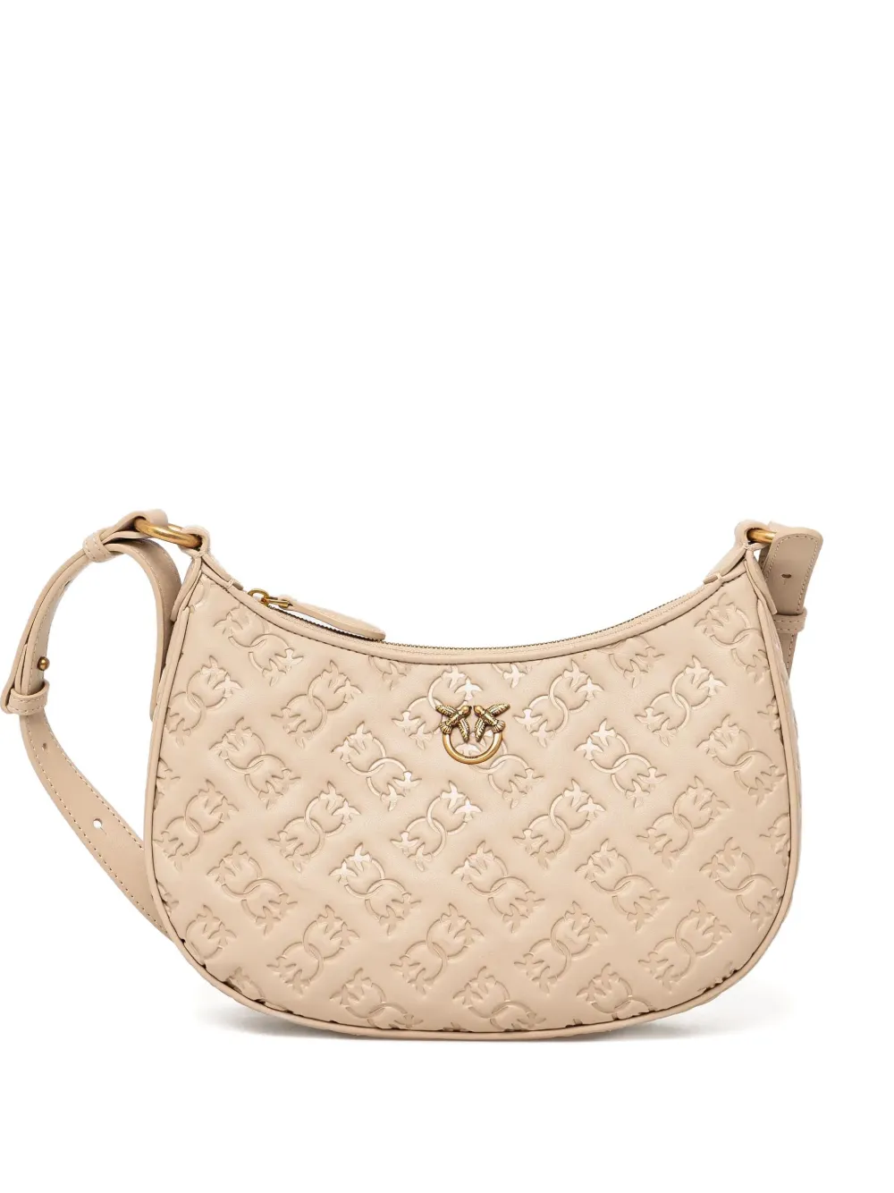 Pinko Love Shoulder Bag In Nude