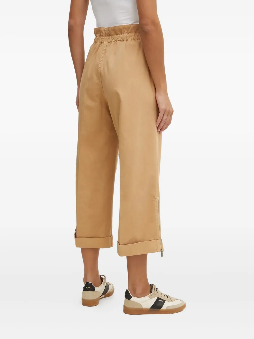 PINKO Broek met ritsdetail - Bruin