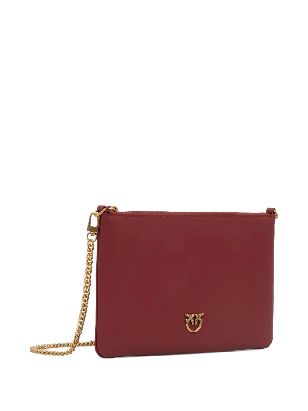 PINKO Leren crossbodytas Rood