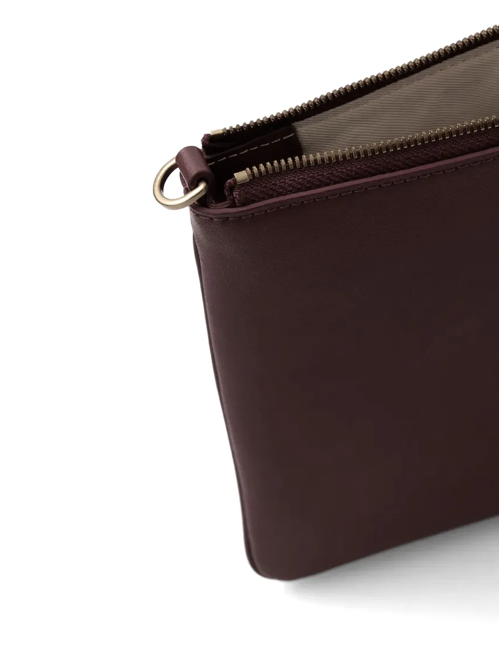 PINKO Leren crossbodytas Rood