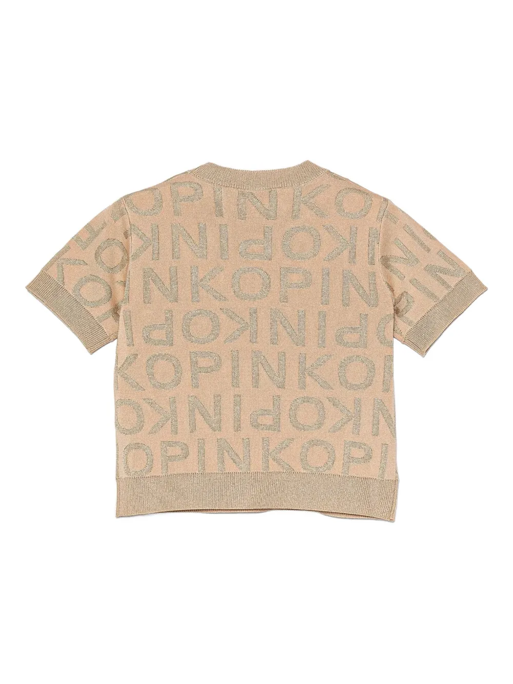 Pinko Kids logo-pattern short-sleeve T-shirt | Girls T-Shirts | Image 2