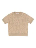 Pinko Kids logo-pattern short-sleeve T-shirt