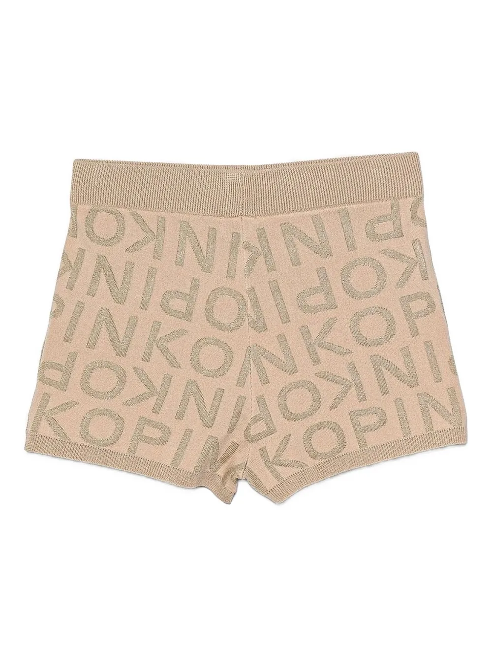 Pinko Kids logo-pattern shorts | Neutrals | Image 1