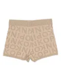 Pinko Kids logo-pattern shorts - Neutrals