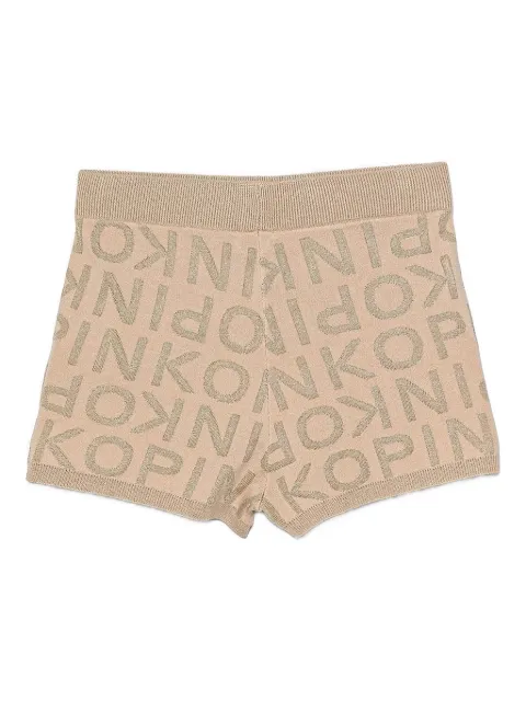 Pinko Kids logo-pattern shorts