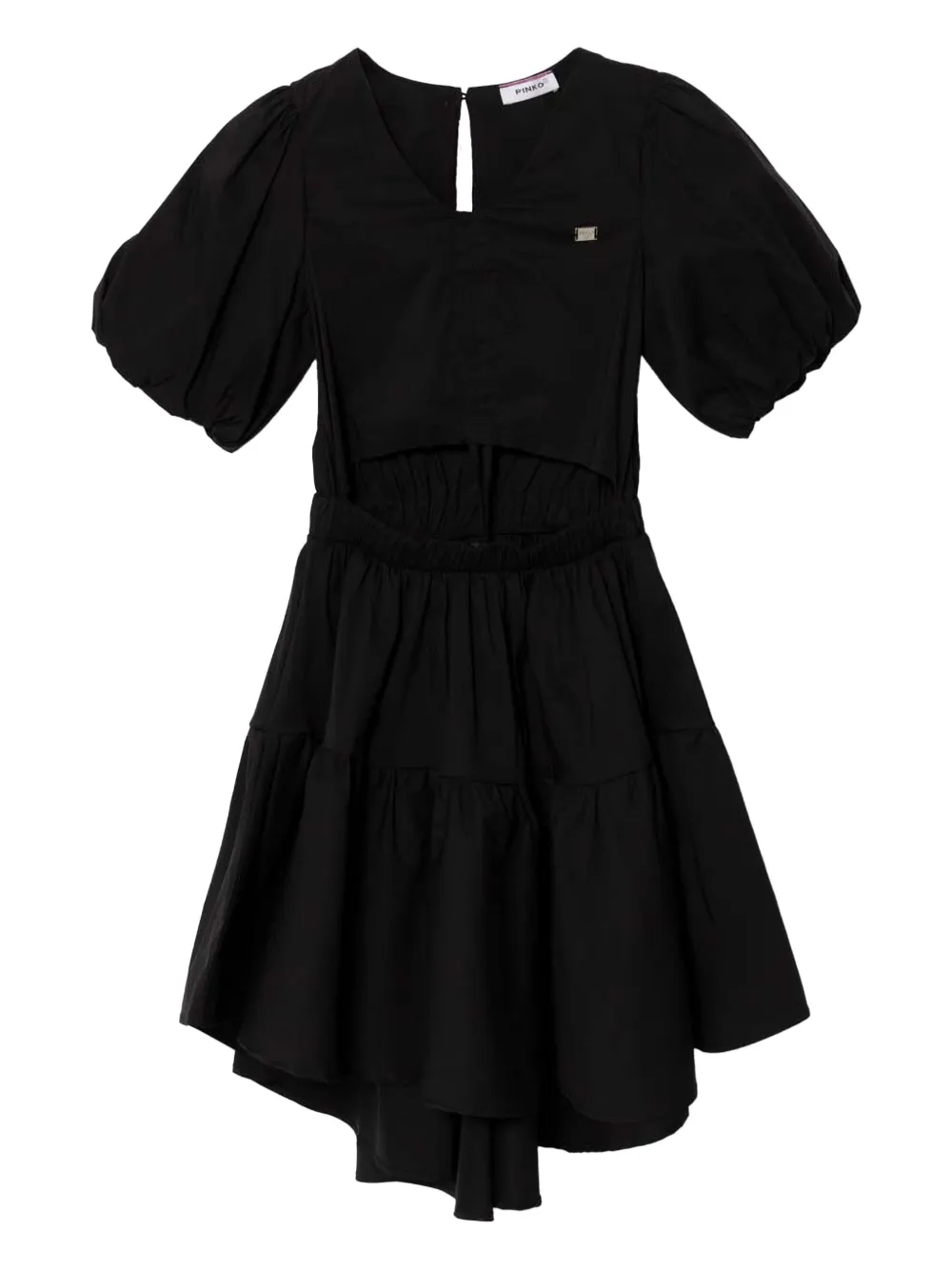 Pinko Kids Abito con maniche a palloncino - Nero