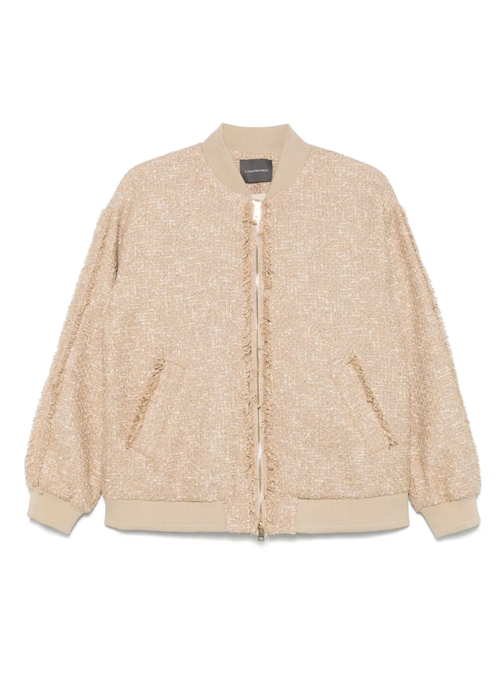 Lorena Antoniazzi tweed bomber jacket | Neutrals | Image 1