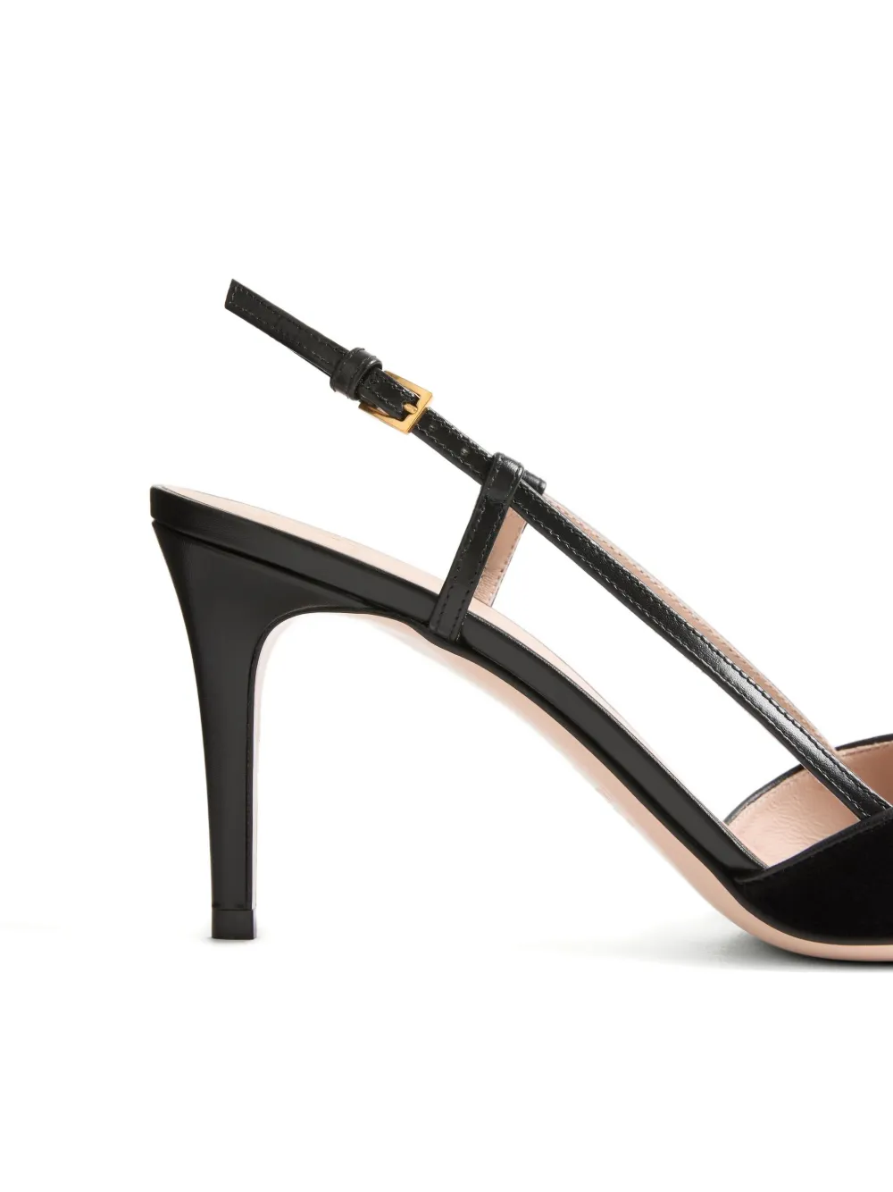 Valentino 80mm Vlogo Signature Slingback Pumps In Black